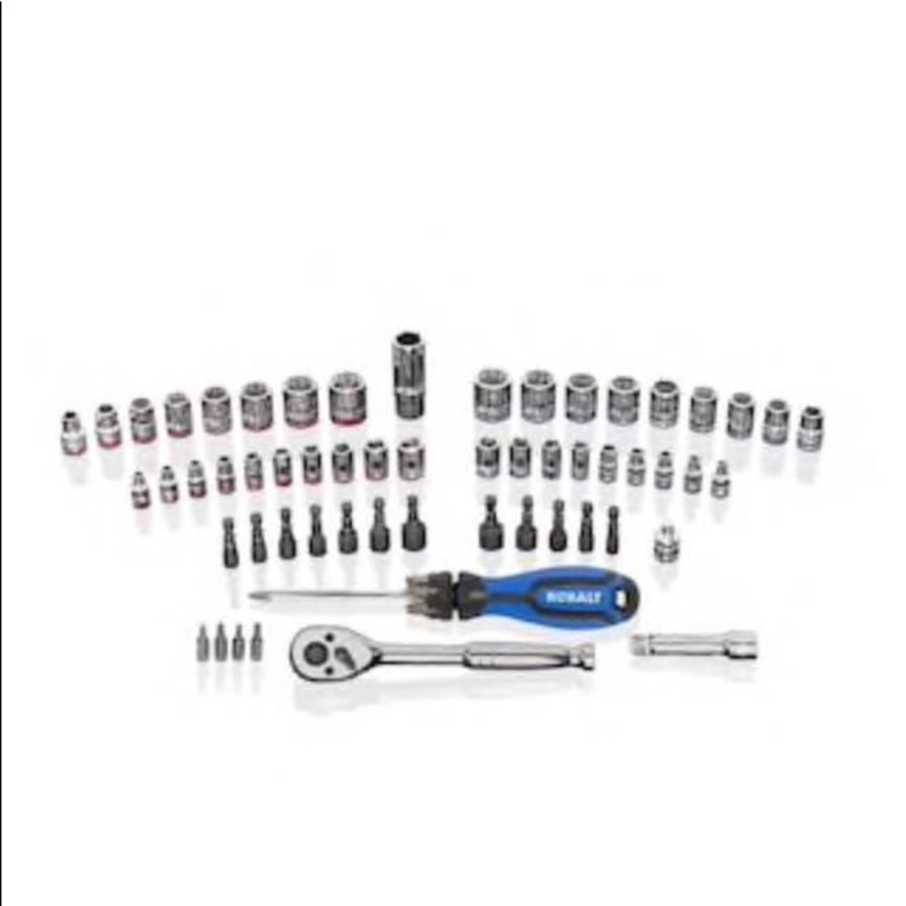 Kobalt 63 pc. Pro 90 ratchet. Mechanics tool set - Picture 8 of 8